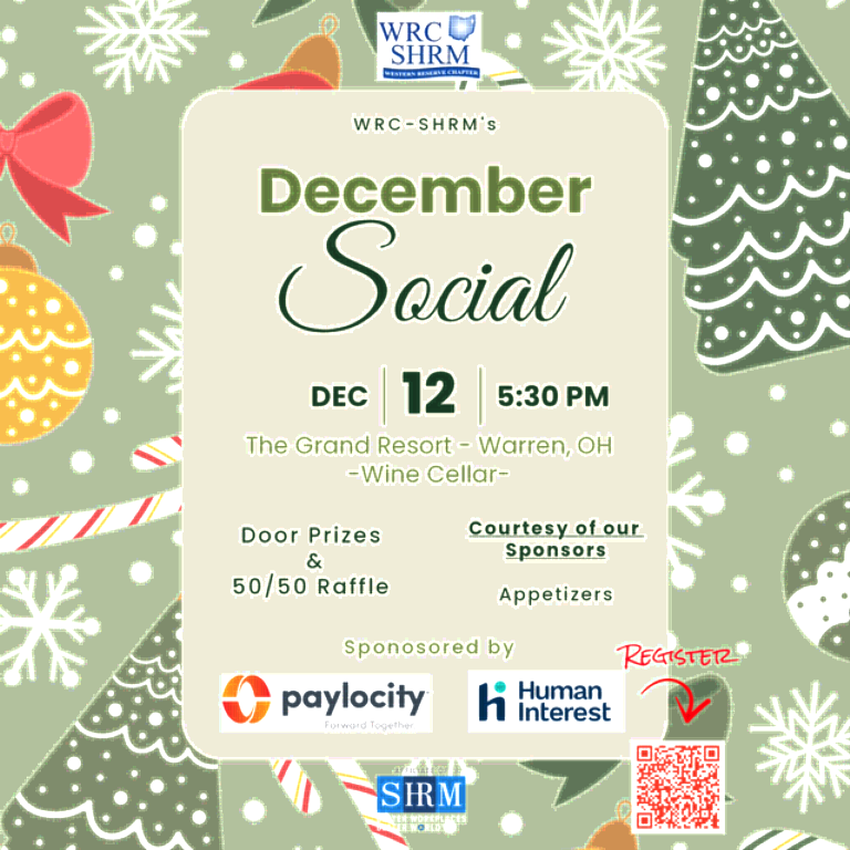 Thursday, December 12, 2024 - December Social